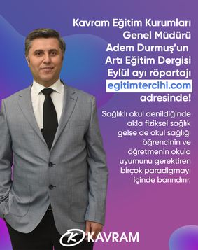 Genel Müdürümüz Sayın Adem Durmuş Artı Eğitim Dergisi Eylül Sayısında !